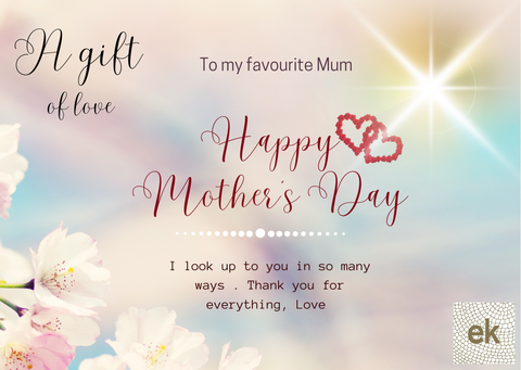 EK Sunscreen Gift Card Mother's day
